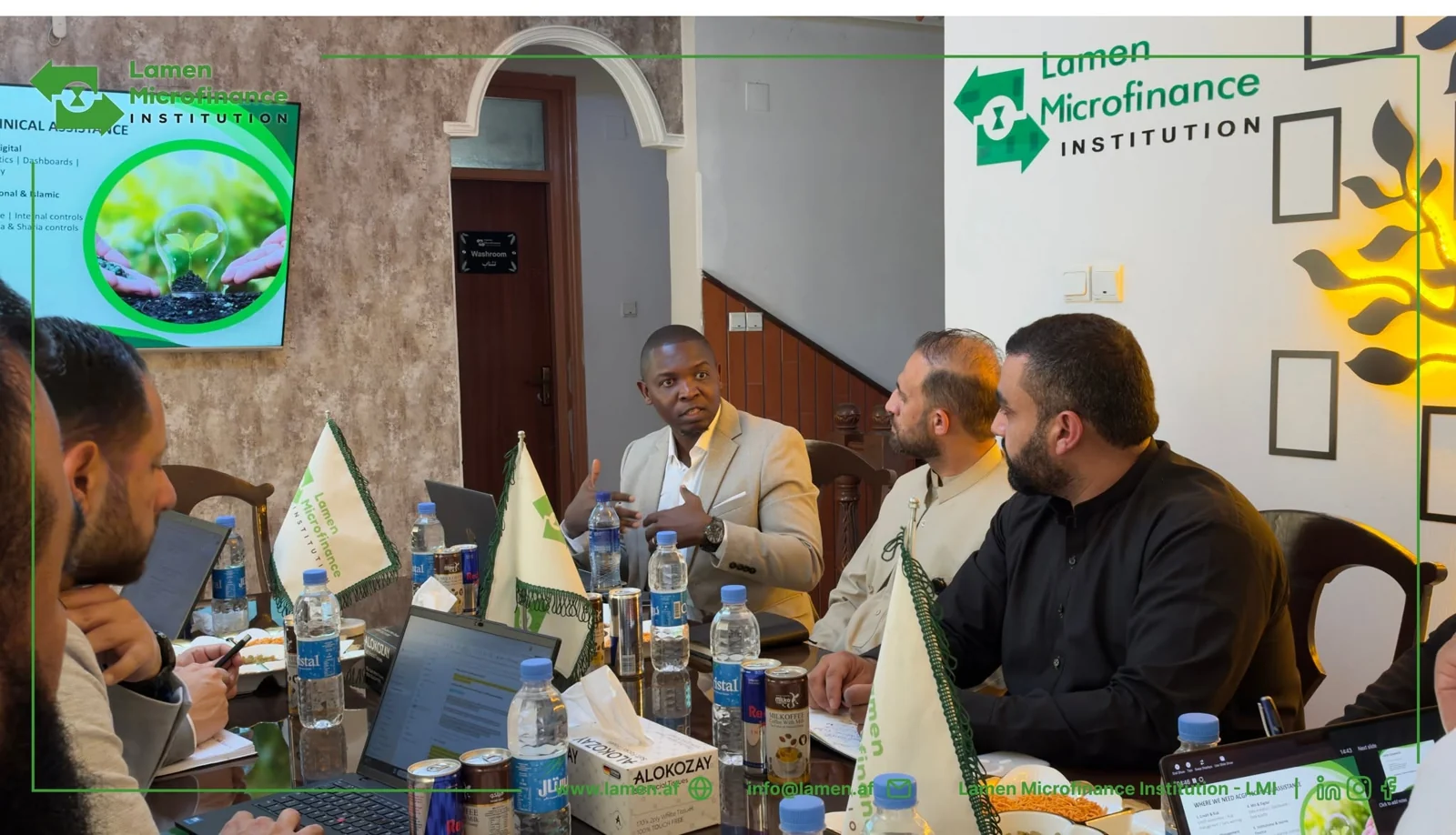 LAMEN and ACGF representatives in a meeting, from LAMEN’s official Facebook announcement.